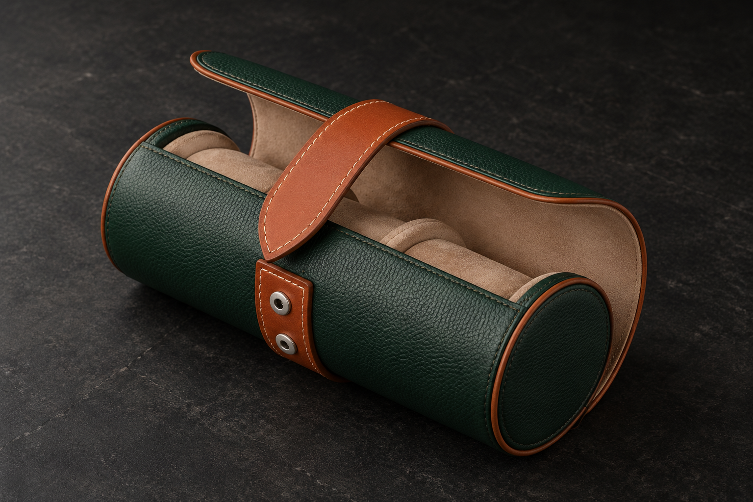 SEE Accessories luxury watch case and leather watch roll collection
